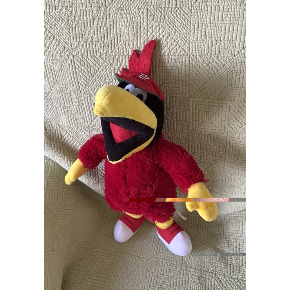 St Louis Cardinals Baseball Fredbird Build A Bear Plush Stuffed Animal 16"